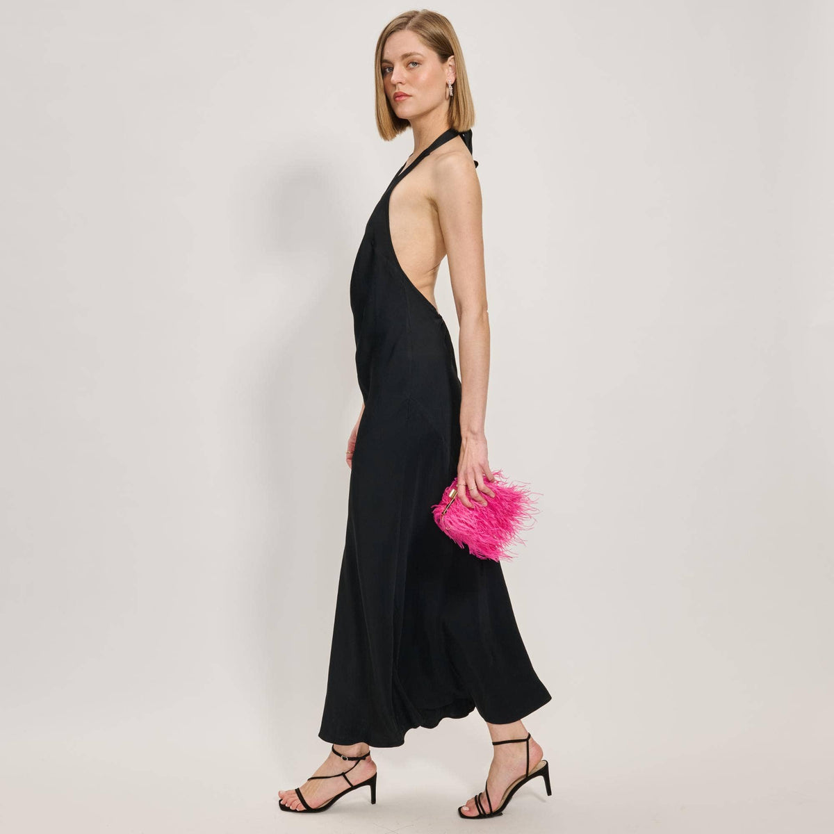 Feathered Flair Evening Bag